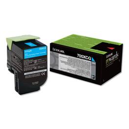 Lexmark - 70C0XCG 70C0XCG 4,000 Page-Yield TAA Compliant Return Program Extra High-Yield Toner - Cyan
