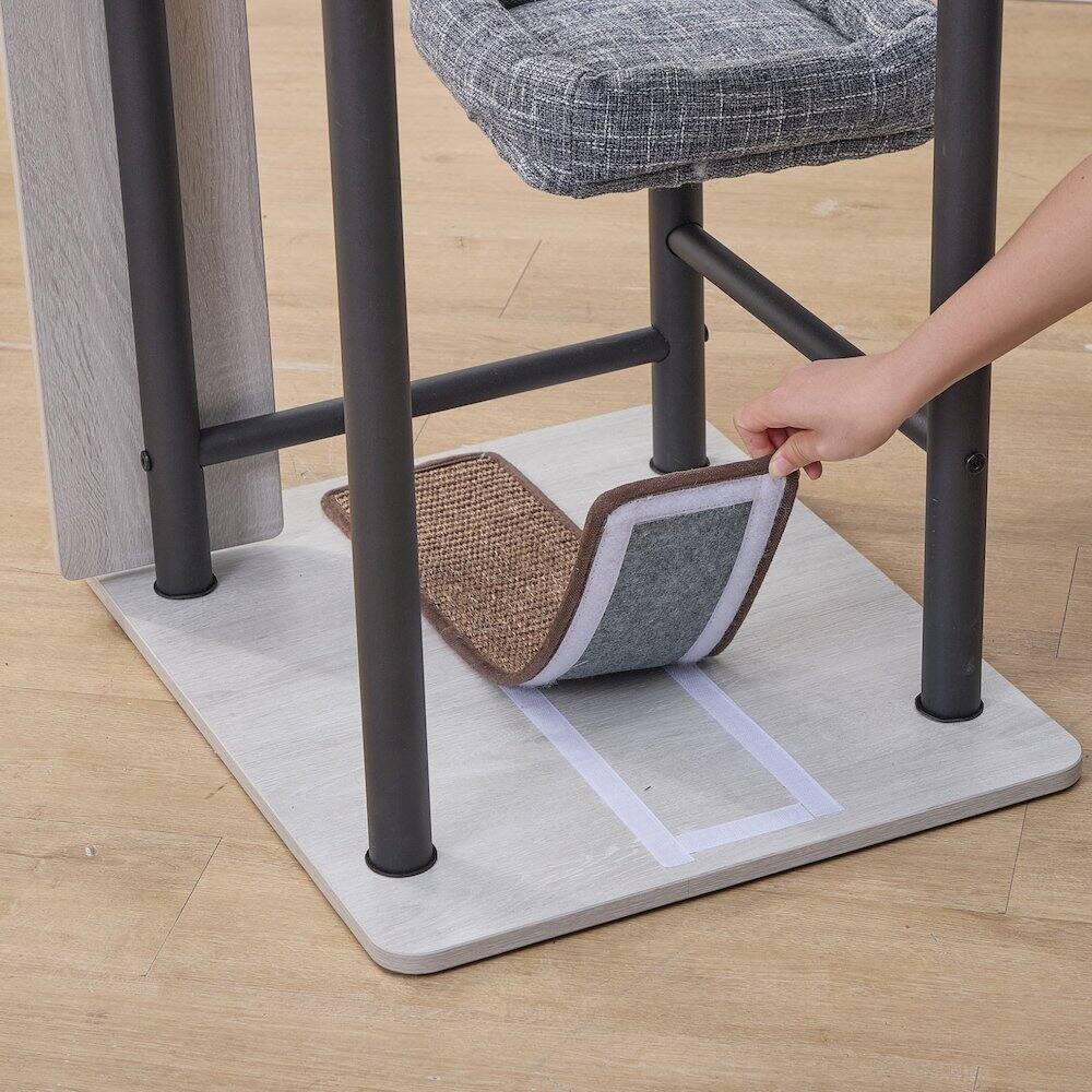 Alt View 5. PetPals - Square Sisal Scratching Pad (two-pack) - Brown.