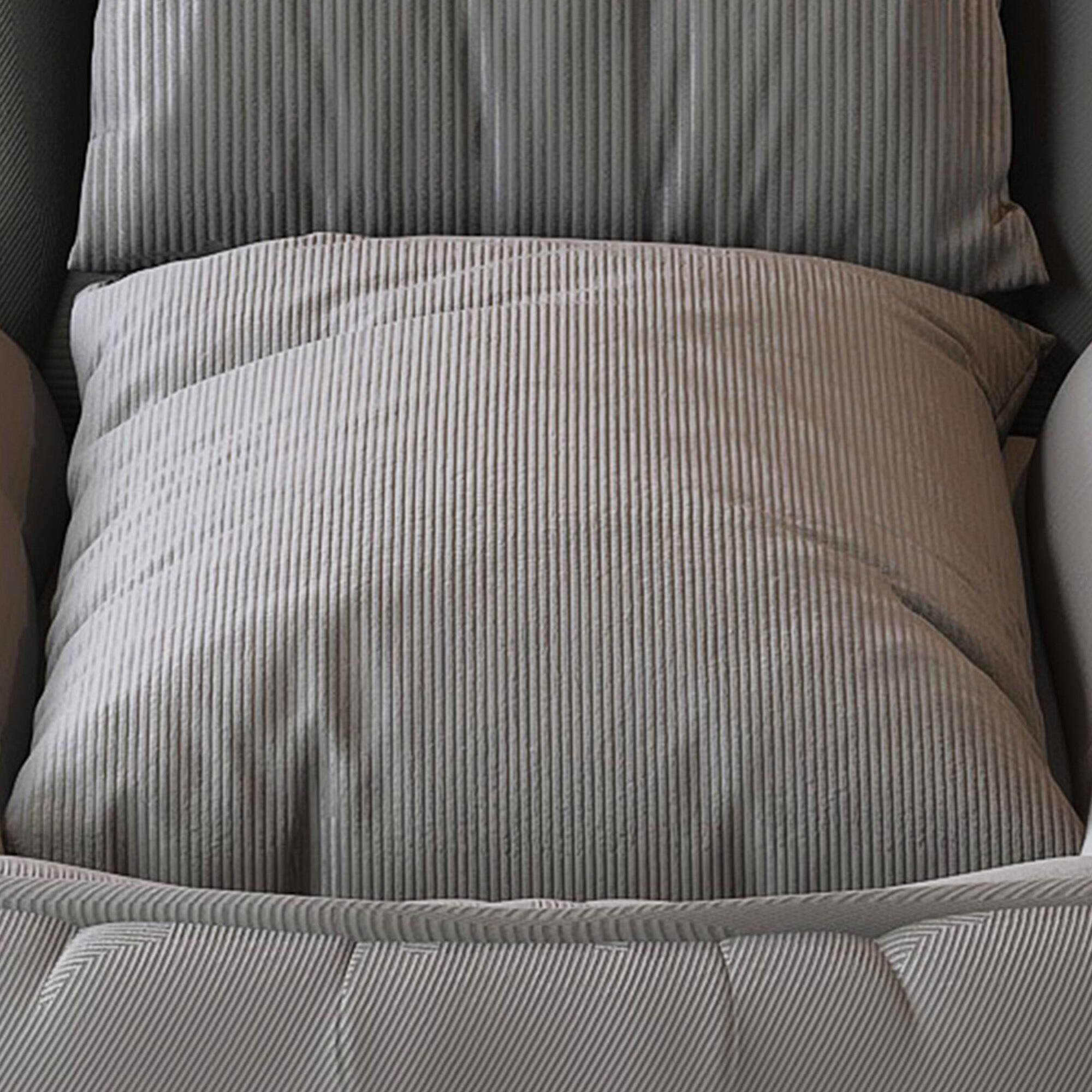 Alt View 9. GOODSILO - Upholstered Foldable Adjustable Sofa Bed with Pillows for Adults and Pets - Grey.