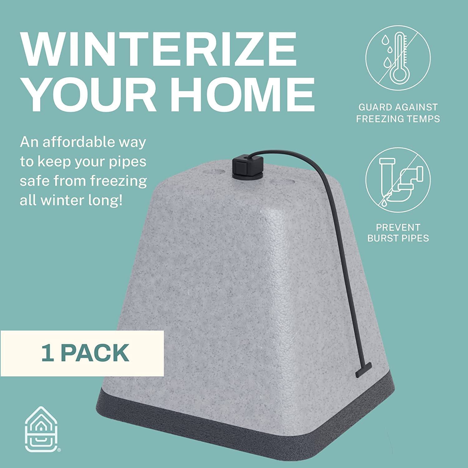 WINTERIZE YOUR HOME

An affordable way to keep your pipes safe from freezing all winter long!

GUARD AGAINST FREEZING TEMPS

PREVENT BURST PIPES

1 PACK