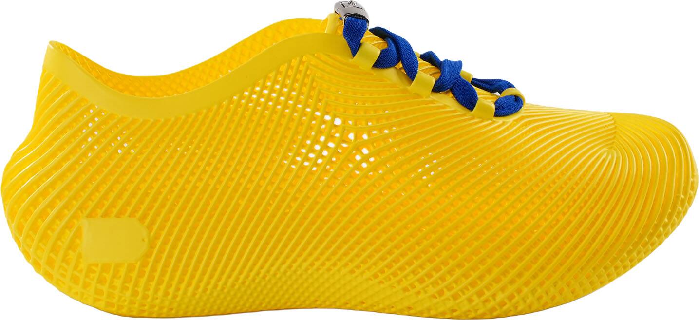 Left. Nexbie - Nexbie - Aeroraise 3D Printed Sneakers - Best Buy 60th Anniversary - Yellow.