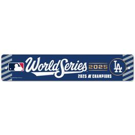 WinCraft - Los Angeles Dodgers 2025 National League Champions 3.75" x 19" Street Sign - Multicolor