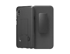 Front. Verizon - Verizon Shell and Holster for Samsung Galaxy A10e - Black.