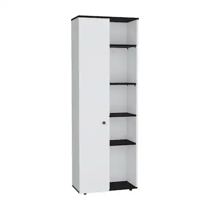 Front. TuHome - Ambery 180 Armoire White MDF - White.