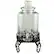 Left. Gibson - Gibson Home Moreauville 3 Piece 2.25 Gallon Square Embossed Glass Beverage Dispenser with Wire Stand - Clear.