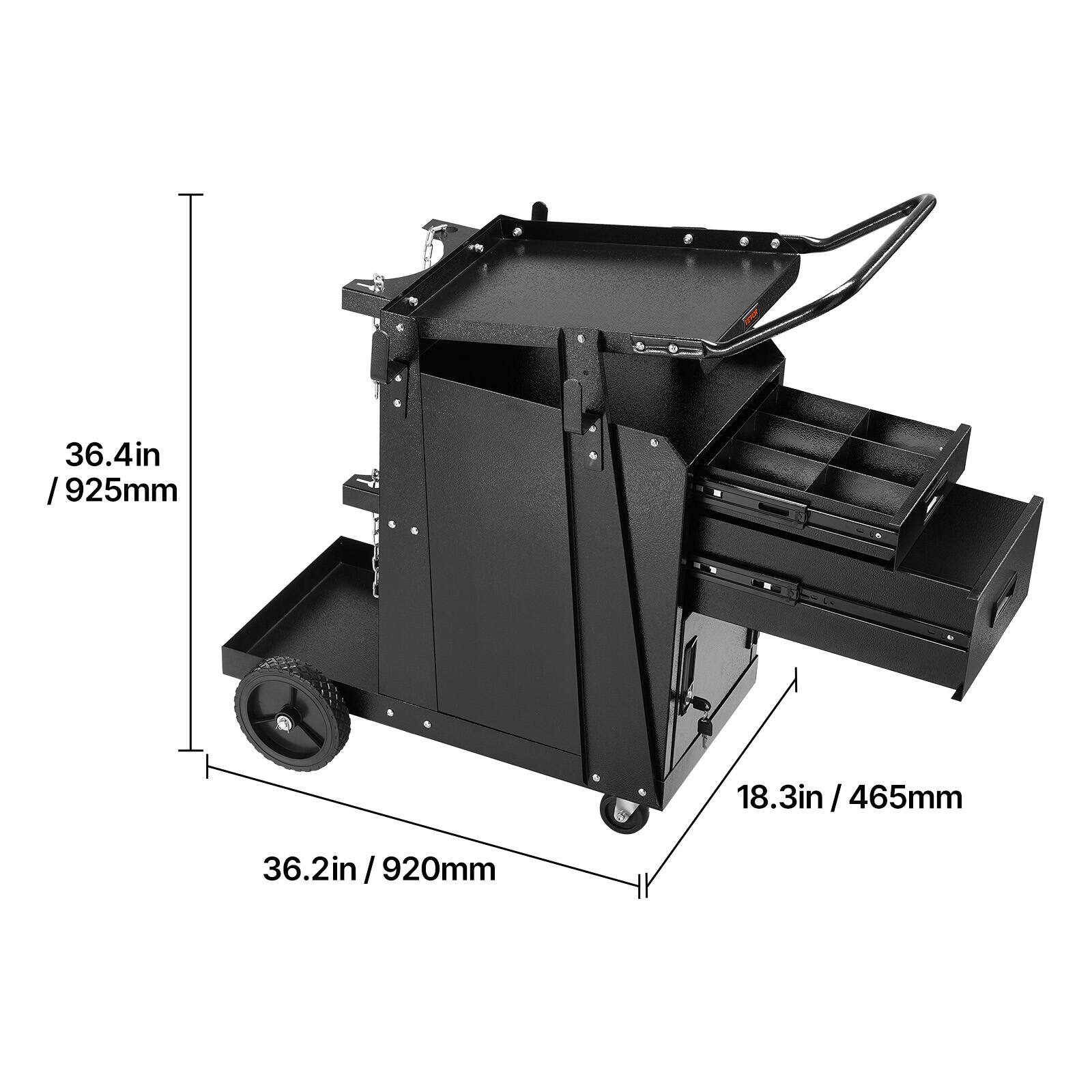 36.4in / 925mm
18.3in/ 465mm
36.2in / 920mm