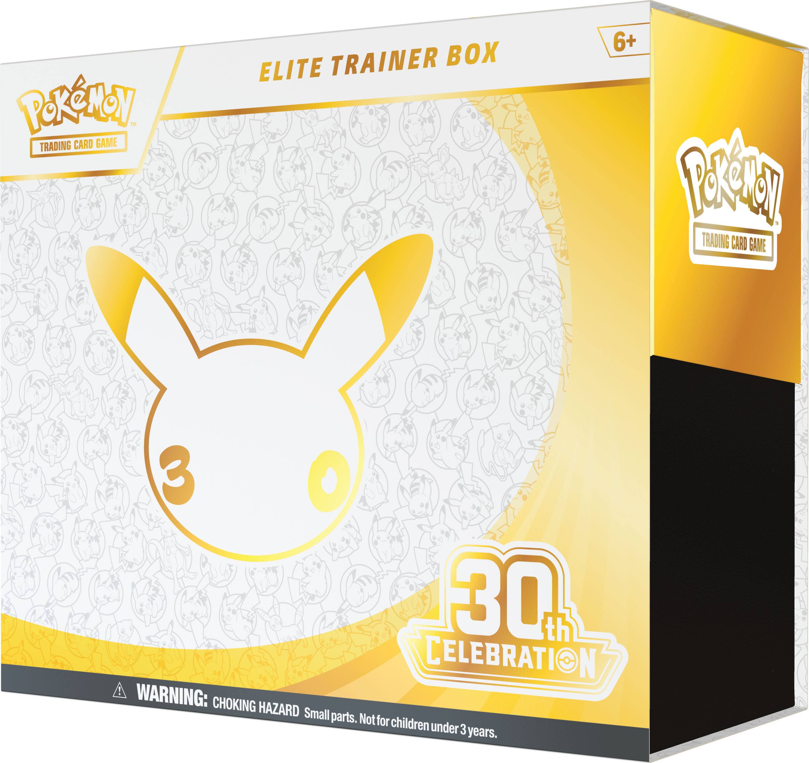 Pokémon - TRADING CARD GAME ELITE TRAINER BOX 6+ PESOA TRADING CARD GAME 30th CELEBRATION. WARNING: CHOKING HAZARD Small parts. Not for children under 3 years.