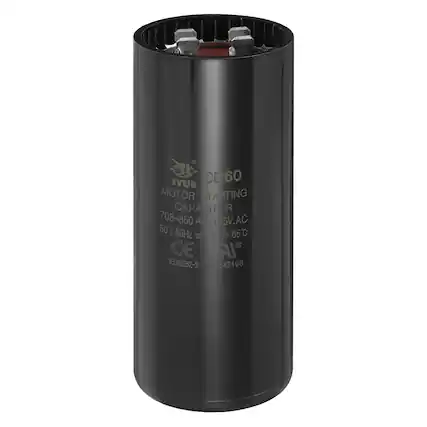 JYUR CD60 MOTOR STARTING CAPACITOR 708-850 µF 125V.AC 50 | 60Hz 65°C SE -10 /+ 10°C CE A IEC60252-2 E342198