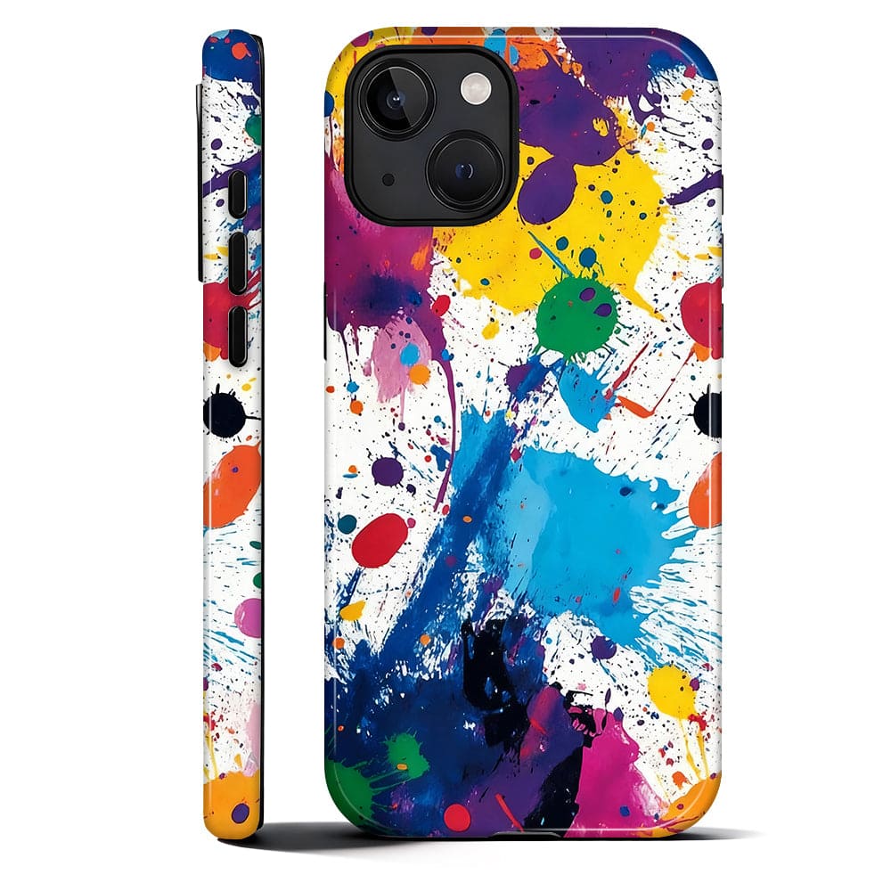 Finnhomy - Smartphone Case for iPhone 15 - Dual-Layer Heavy Duty Protective Cover - Color Splash - Color Splash for iPhone 15