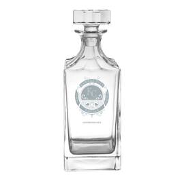Logo Brands - Kansas City Royals 23.75oz. Frost Baroque Glass Decanter - Multicolor