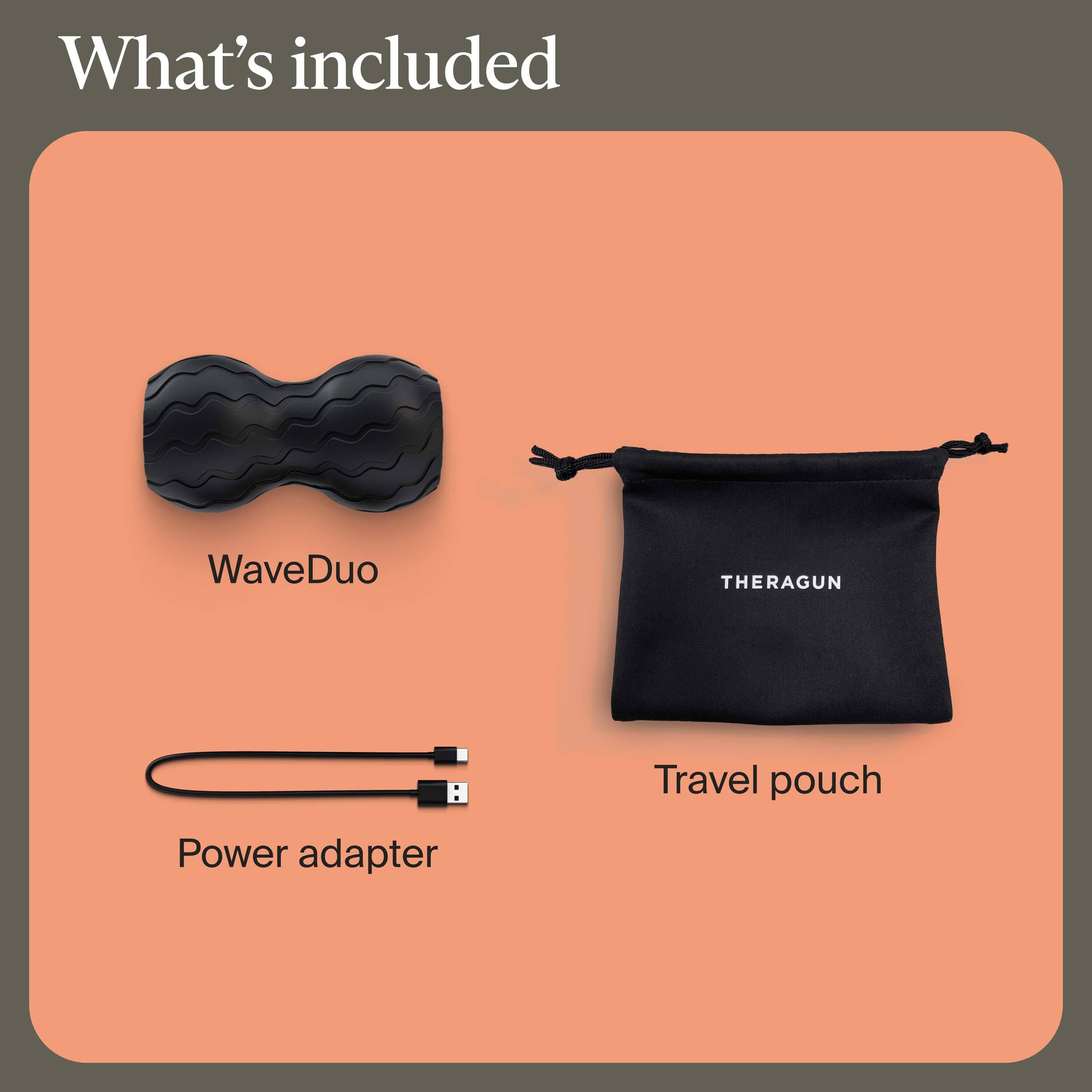 Alt View 18. Therabody - Therabody - WaveDuo - Vibrating Roller Contoured For The Back, Neck & Spine - Black - Black.