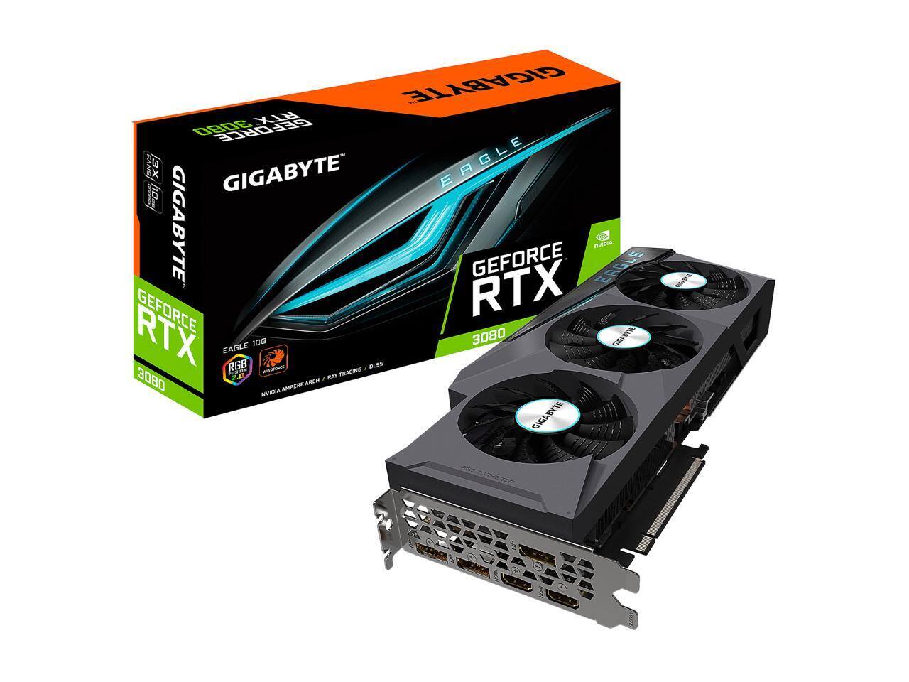 GIGABYTE RX 3080 GEFORCE FANS X GIGABYTE EAGLE I - GIGABYTE RTX GEFORCE EAGLE RGB 10G J OLES 3080 GIGABYTE GEFORCE RTX EAGLE RGB 10G J OLES 3080 GIGABYTE GEFORCE RTX 3080 20 RAT ARCH AMPERE NVIDIA GIGABYTE