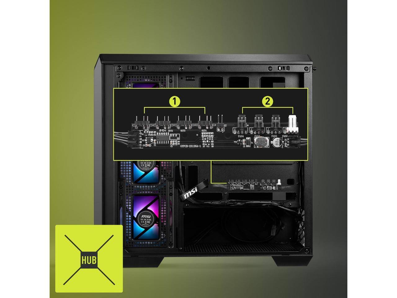 1. CYP0B-23126A-1
2. FAN1, FAN2, FAN3, FAN4
3. HUB
4. MSI
5. OUT3
6. 205
7. LE GYPC-23126A-1
8. E L B FAH
9. 0!11
10. TS am OUTN
11. CEE