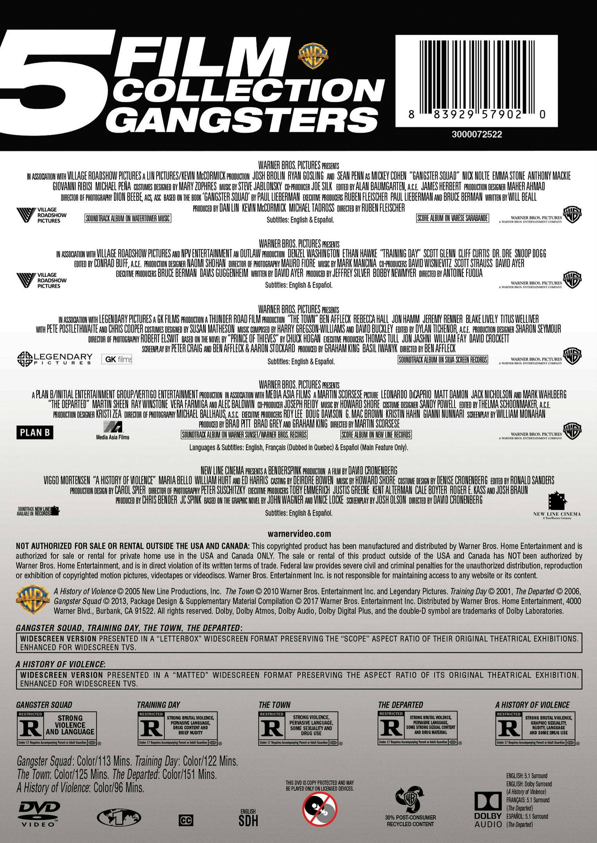 Angle. Gangsters - 5-film Collection (Box Set) [DVD].