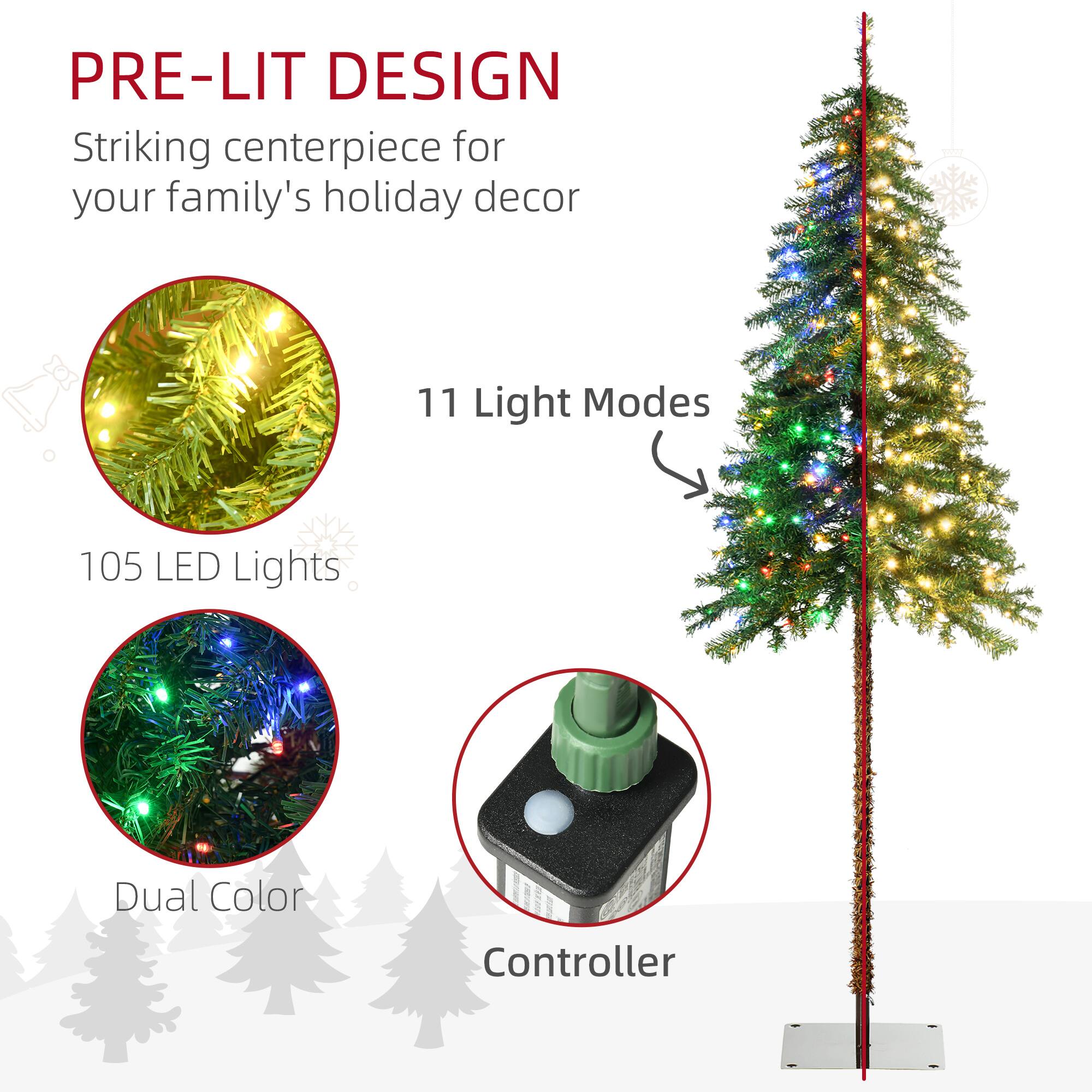 PRE-LIT DESIGN  
Striking centerpiece for your family's holiday decor  

11 Light Modes  
105 LED Lights  
Dual Color  
Controller
