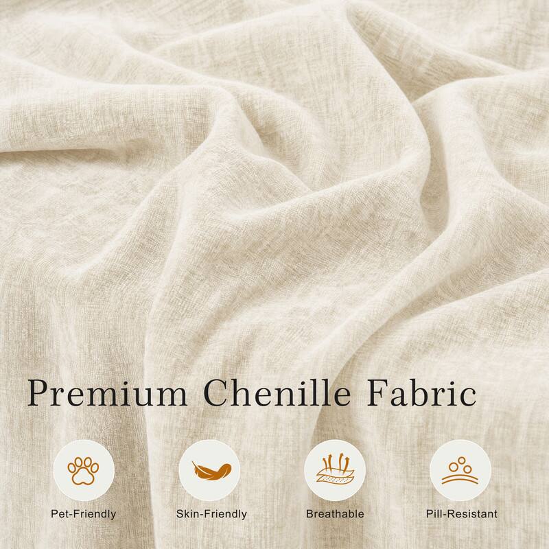 Premium Chenille Fabric

- Pet-Friendly
- Skin-Friendly
- Breathable
- Pill-Resistant
