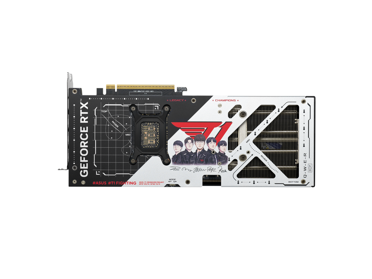 N TE BC E ... da LEGACY CHAMPIONS . RTX TOP A nothing_to_tnscribe MIL .   S GEFORCE L  1  E Jam Pep Far a - - O. #ASUS #T1   A FIGHTING - ..- -. ... ROIVER i OCTOM i i & Q-W-E-R  L a

ASUS ROG STRIX RTX 3090
ASUS - T1 CROSSOVER PROJECT
#ASUS #T1 FIGHTING
