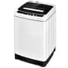 Front. Costway - Full-Automatic Washing Machine 1.5 Cu. Ft. 11 lb. Washer and Dryer - White and Black.