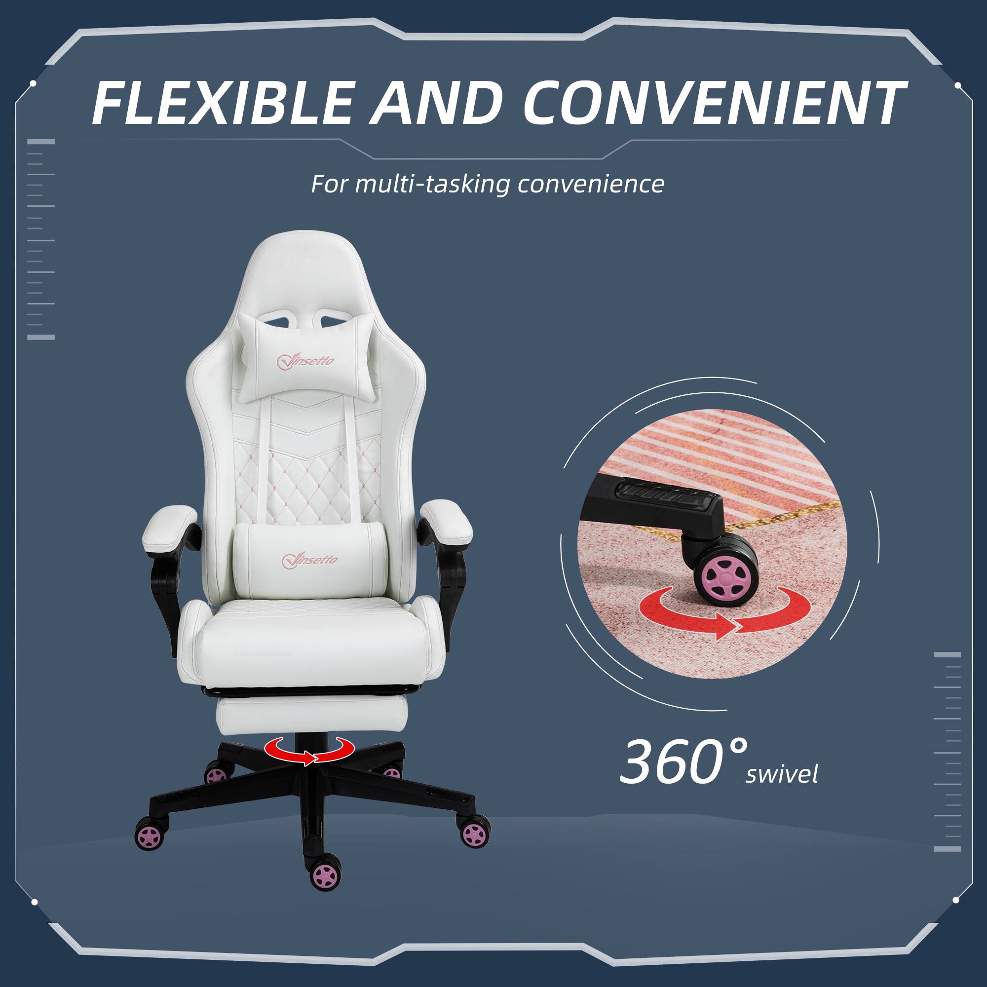 FLEXIBLE AND CONVENIENT  
For multi-tasking convenience  

360° swivel