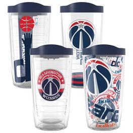 Tervis - Washington Wizards Four-Pack 16oz. Classic Tumbler Set - Multicolor