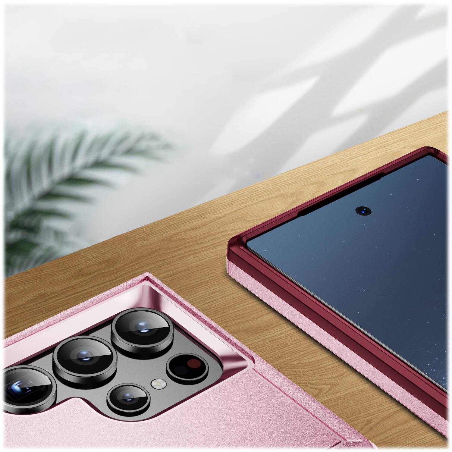 Alt View 15. SaharaCase - ArmorPro Kickstand Case for Samsung Galaxy S24 Ultra - Wild Pink.