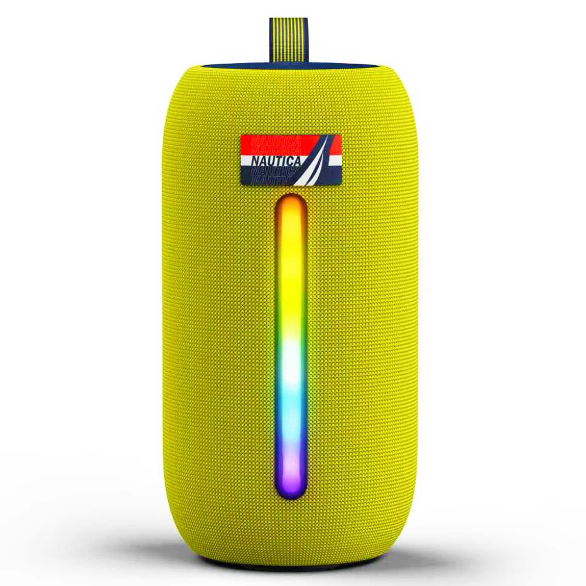 Front. Nautica - Nautica Urban SP600 True Wireless Outdoor Portable Speaker, Perfect for Camping, Beach, Backyard & Travel - Navy-Yellow.