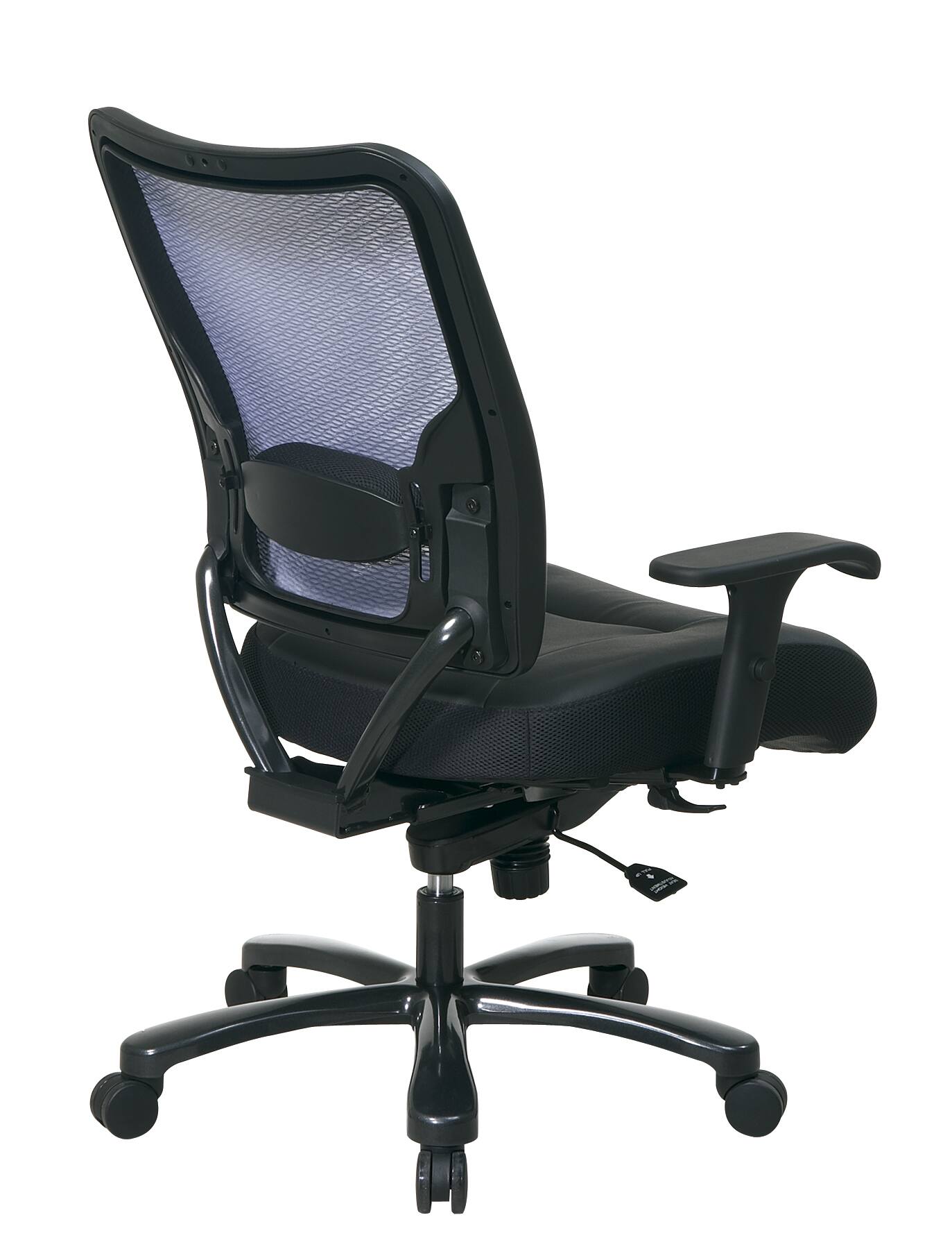Back. Office Star Products - Big & Tall AirGrid® Back Chair - Black.