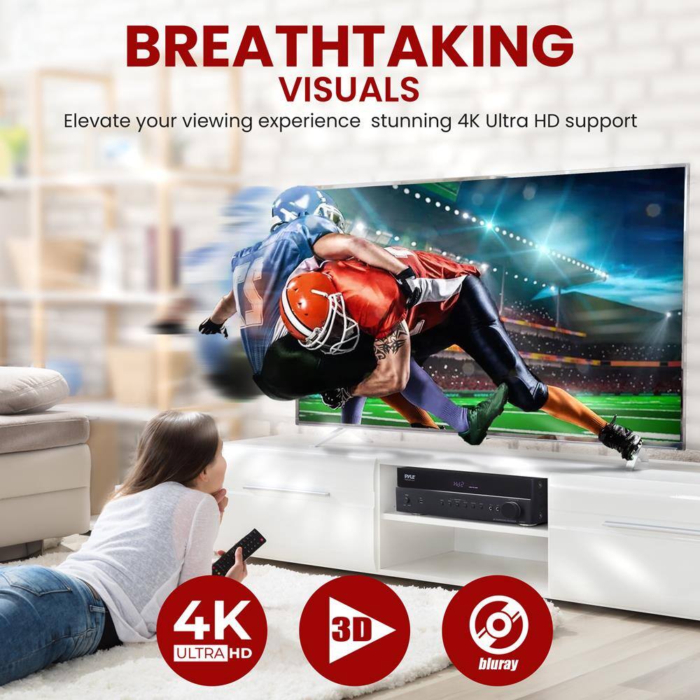 BREATHTAKING VISUALS  
Elevate your viewing experience with stunning 4K Ultra HD support  

4K ULTRA HD  
3D  
bluray