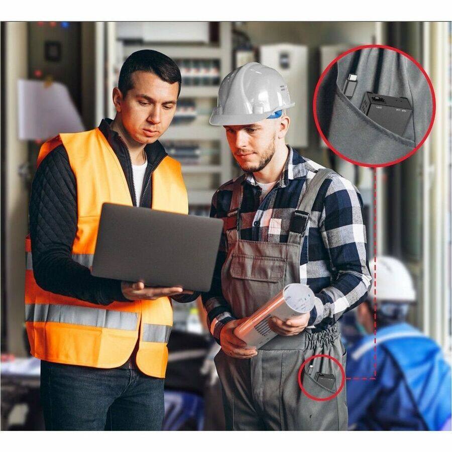 Alt View 4. SIIG Inc - SIIG USB-C to SFP Fiber Gigabit Ethernet Adapter - TAA compliant - USB-C to SFP Gigabit Ethernet adapter allows you to - Black.