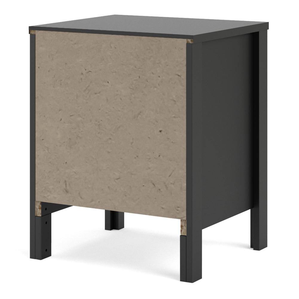 Alt View 5. Tvilum - Madrid 2 Drawer Nightstand Matte - Black.