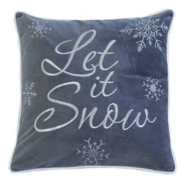LuXeo - Holiday Christmas Cotton Throw Pillow/ Color: Grenn Size: 20"x20" - Gray