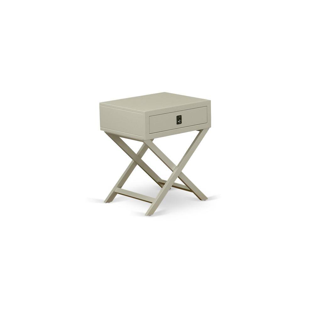 Angle. East West Furniture - Night Stand Urban Gray - Brown.
