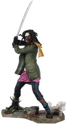Diamond Select Toys - Diamond Select - The Walking Dead - Gallery Michonne PVC Statue - Collectibles - Multicolor
