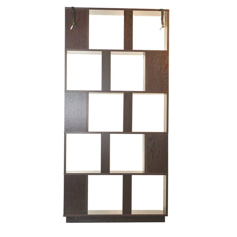 Alt View 8. HTUTWOO - 31.5" L x 64.56" H Free Combination Bookshelf - 5-Tier Open Storage Bookcase MDF Wood Display Shelving for Home Office - Ox Blood Red.