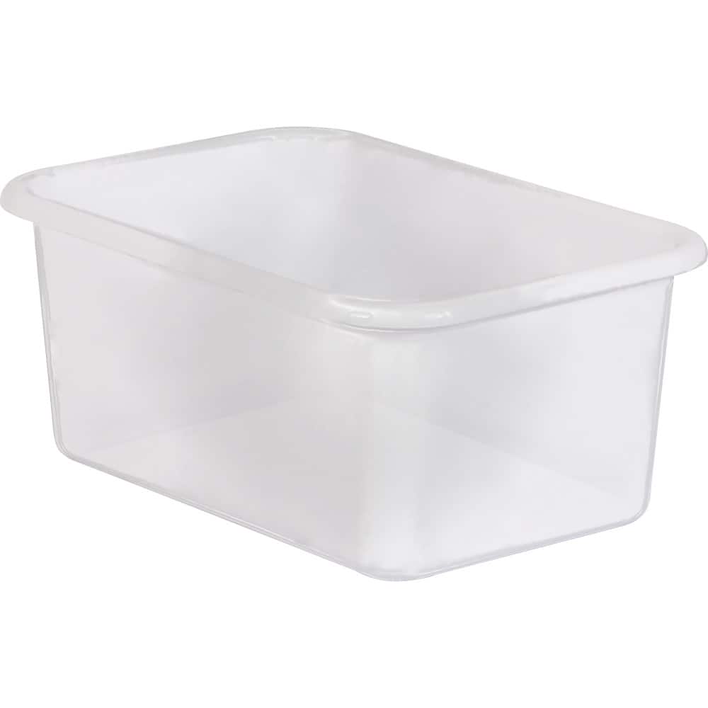 Teacher Created Resources - Small Plastic Storage Bin, Clear