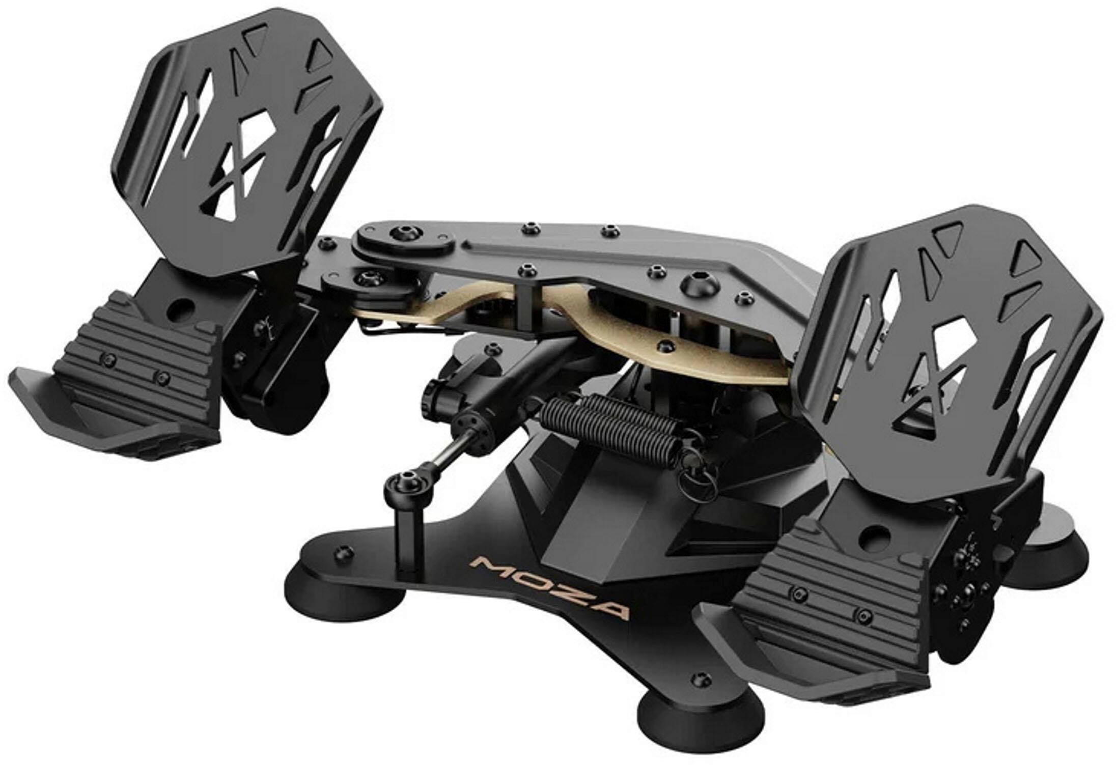 Alt View 1. Moza Racing - MRP Flight Sim Rudder Pedals for Windows.