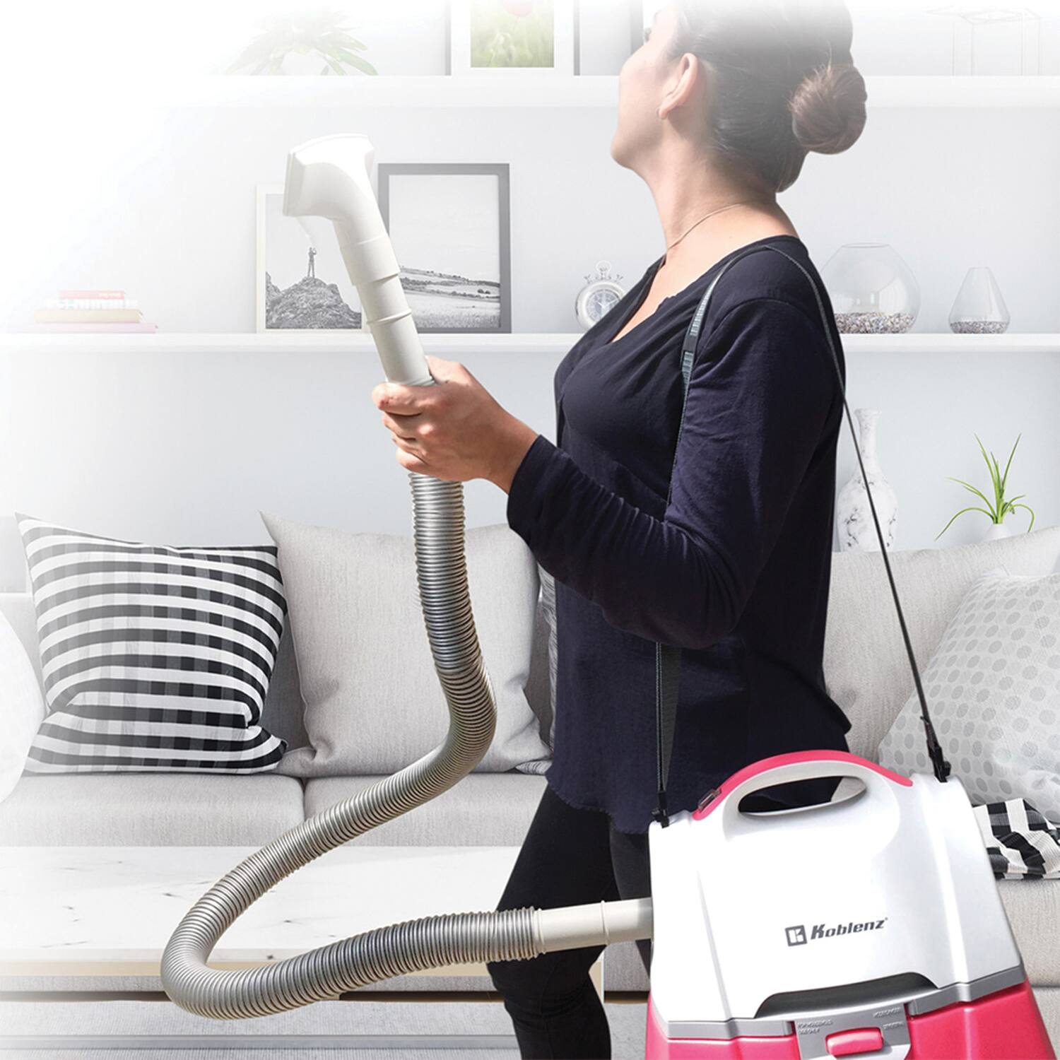 Left. Koblenz - Koblenz Designer All Purpose Vacuum in Pink, Picks Up Water, Debris and Easy To Use - Lavender.