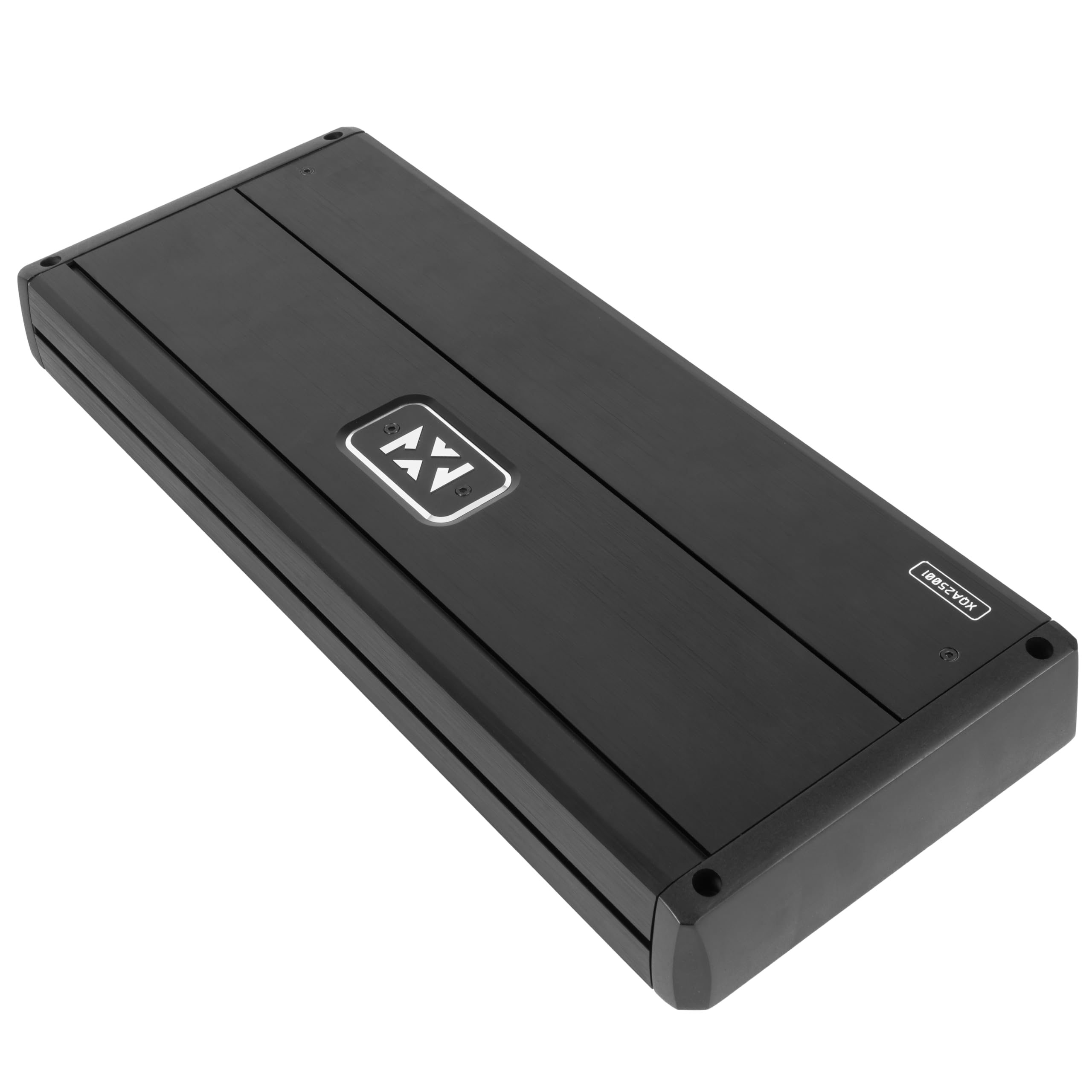 Alt View 2. NVX - XQA25001 Monoblock Amplifier 2500W RMS – XQ-Series SQ Class D 1-Ohm Stable Strappable Amp with X-Boost Bass Circuit.