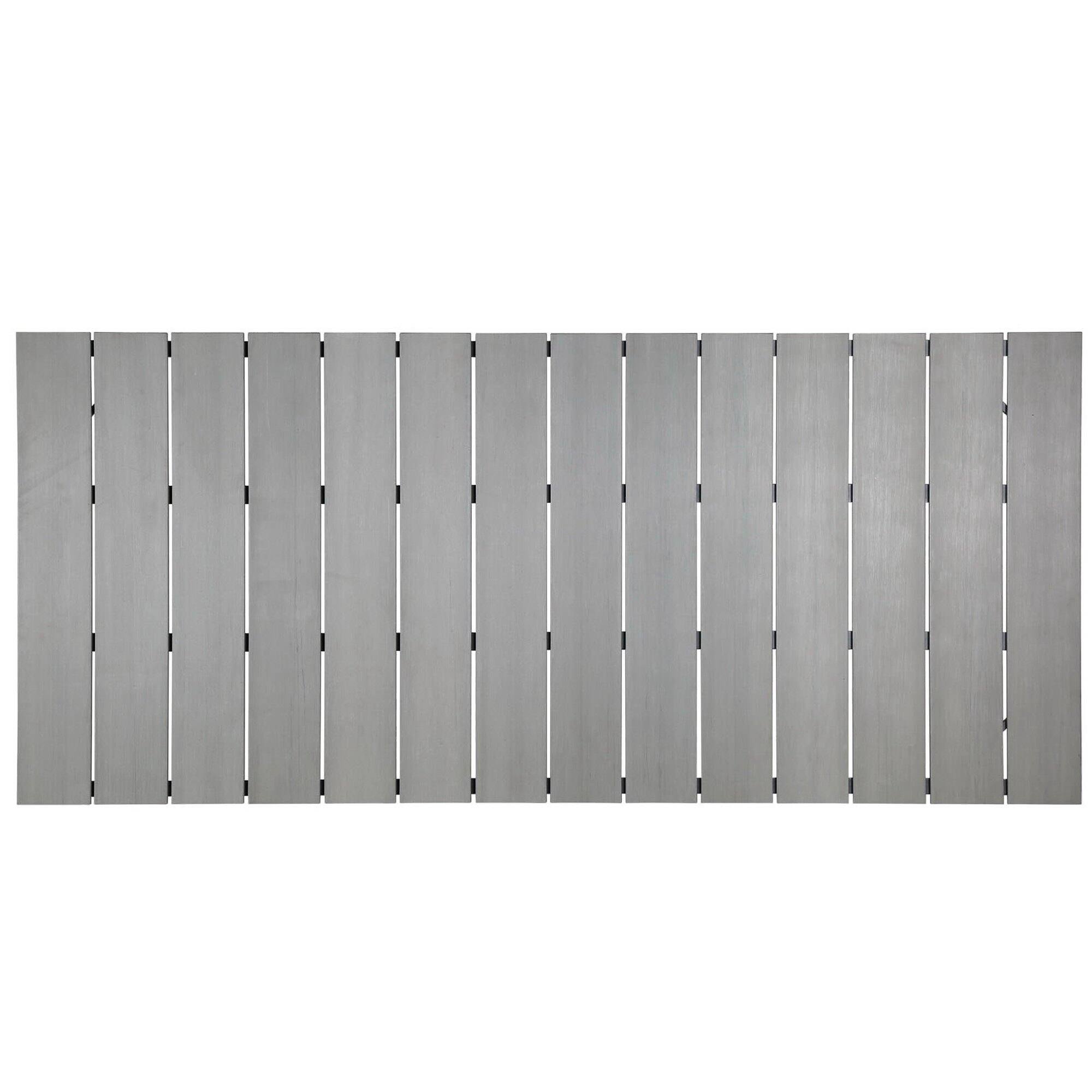 Left. Modway - Maine 80" Outdoor Patio Dining Table by Modway - Brown Gray.