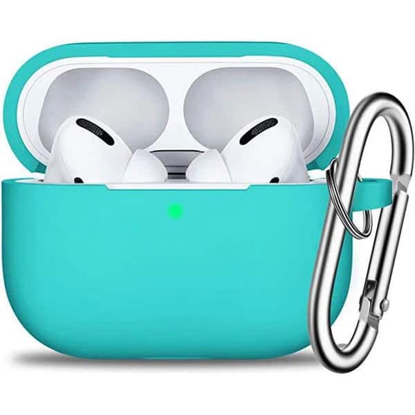 Entronix - AirPods Pro 1st/2nd Gen Case - Premium Soft-Touch Liquid Silicone Cover - Teal