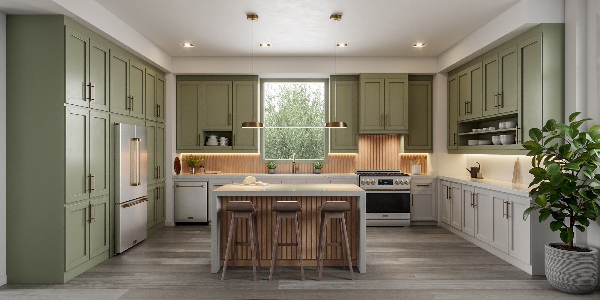 Alt View 1. Thor Kitchen - Gordon Ramsay Series by Thor Kitchen 6.0 Cu. Ft Freestanding Electric Range with Bronze Hardware - Stainless Steel.