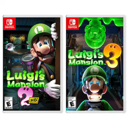 Nintendo Switch
Luigi's Mansion 2
HD
Everyone 10+
ESRB
Nintendo Switch
Luigi's Mansion 3
Everyone 10+
ESRB - E (Everyone)