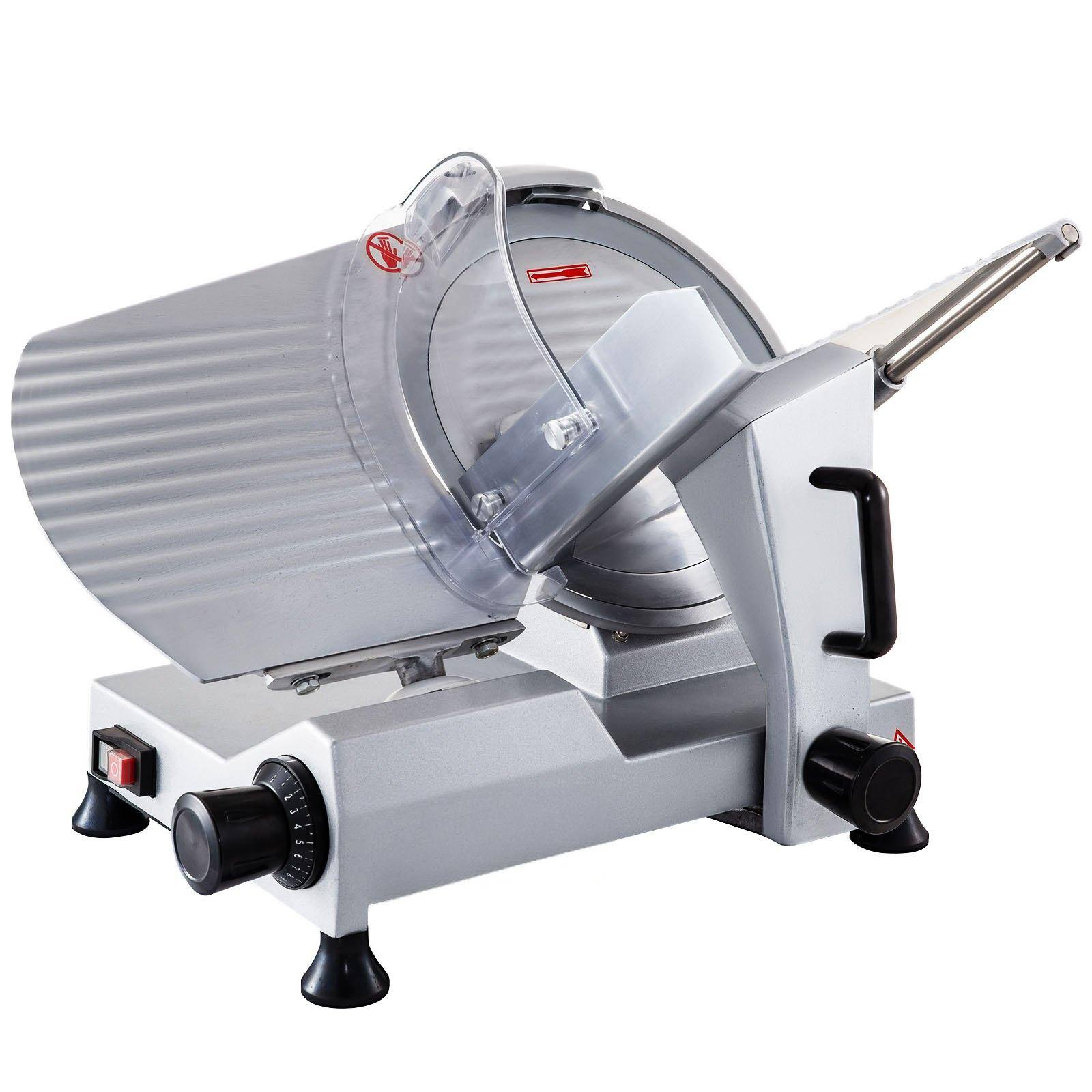 Alt View 10. Glintex - Commercial Meat Slicer 320W 12 Inch Carbon Steel Blade 0-0.6 Inch Adjustable Cutters & Slicers for Kitchen.