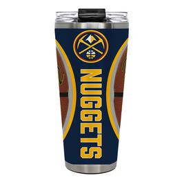 Great American Products - Denver Nuggets 32oz. Big Slim Game Ball Travel Tumbler - Brown