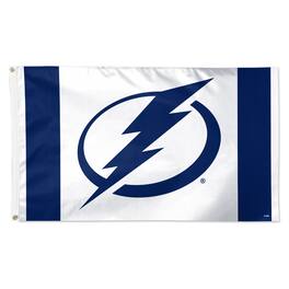 WinCraft - Tampa Bay Lightning 3' x 5' Vertical Stripe Deluxe Single-Sided Flag - White