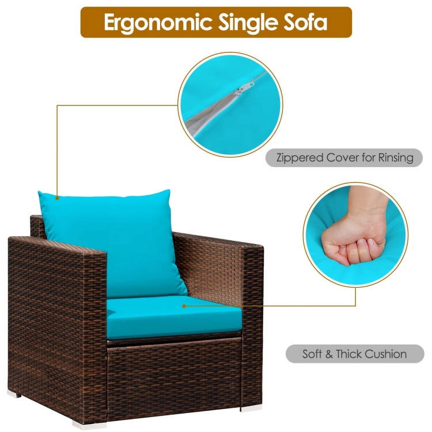Ergonomic Single Sofa

- Zippered Cover for Rinsing
- Soft & Thick Cushion