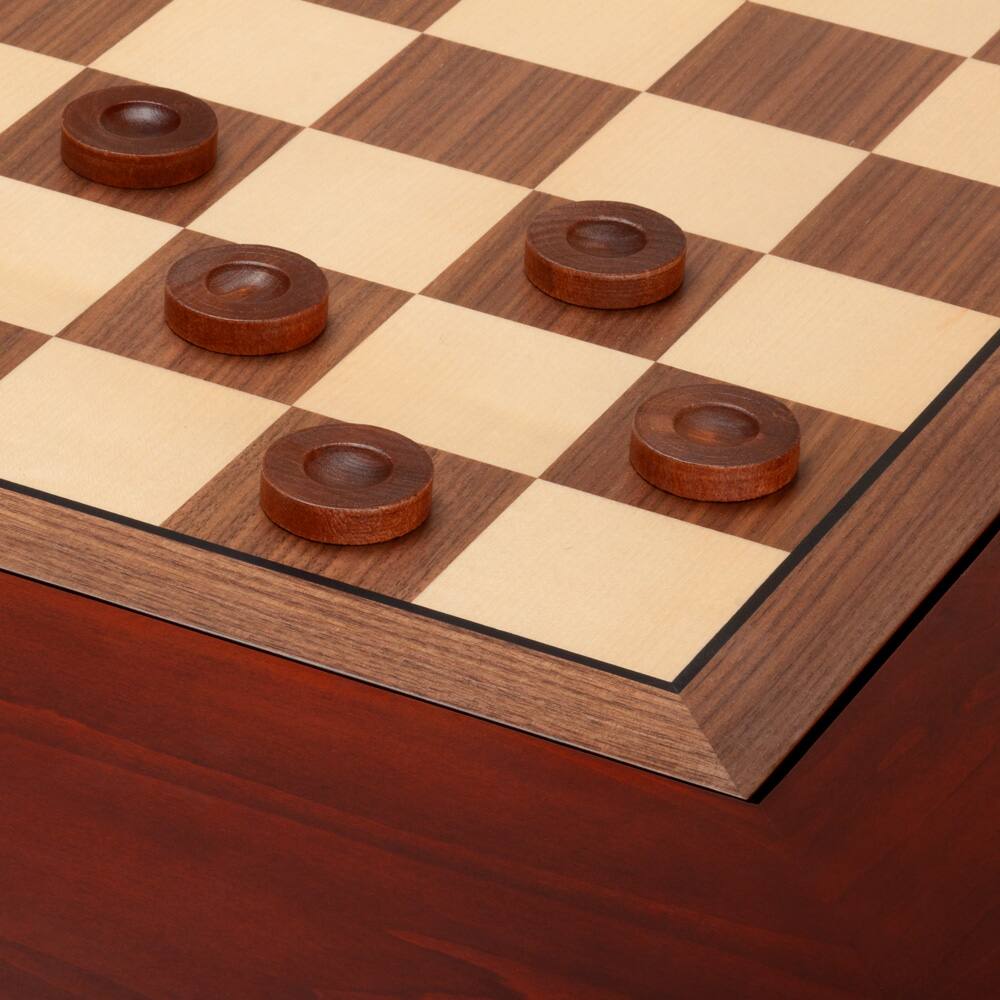 Alt View 2. GSE Games & Sports Expert - Solid Wood 4-in-1 Chess Checkers Backgammon and Coffee Table, Chess Checker Backgammon Coffee Table.