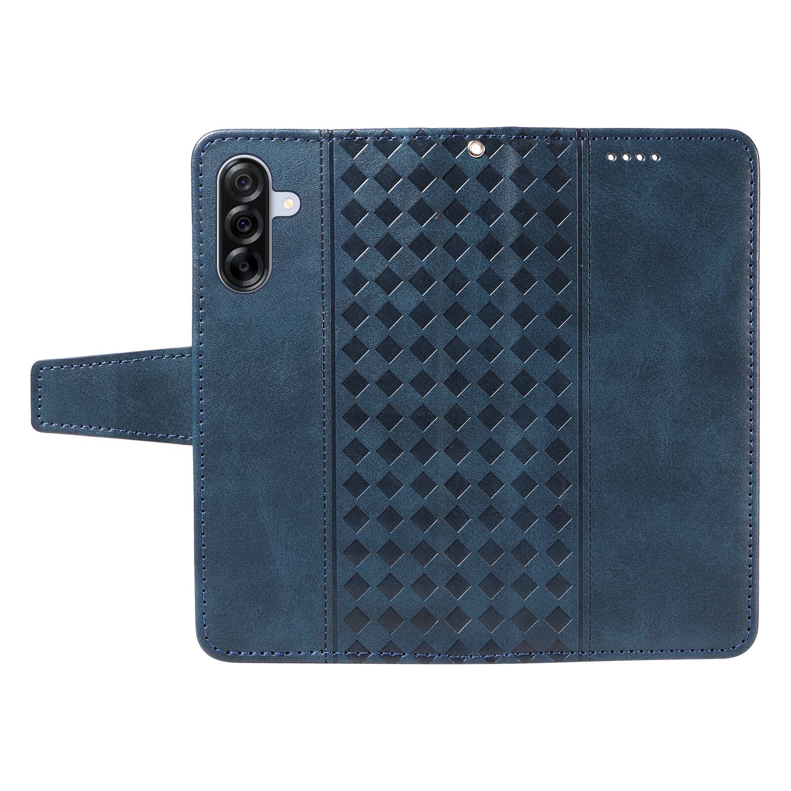 Alt View 3. Dteck - For Samsung Galaxy A17 5G Shockproof Leather Folio Kickstand Card Slots Wallet Case with Strap - Blue.