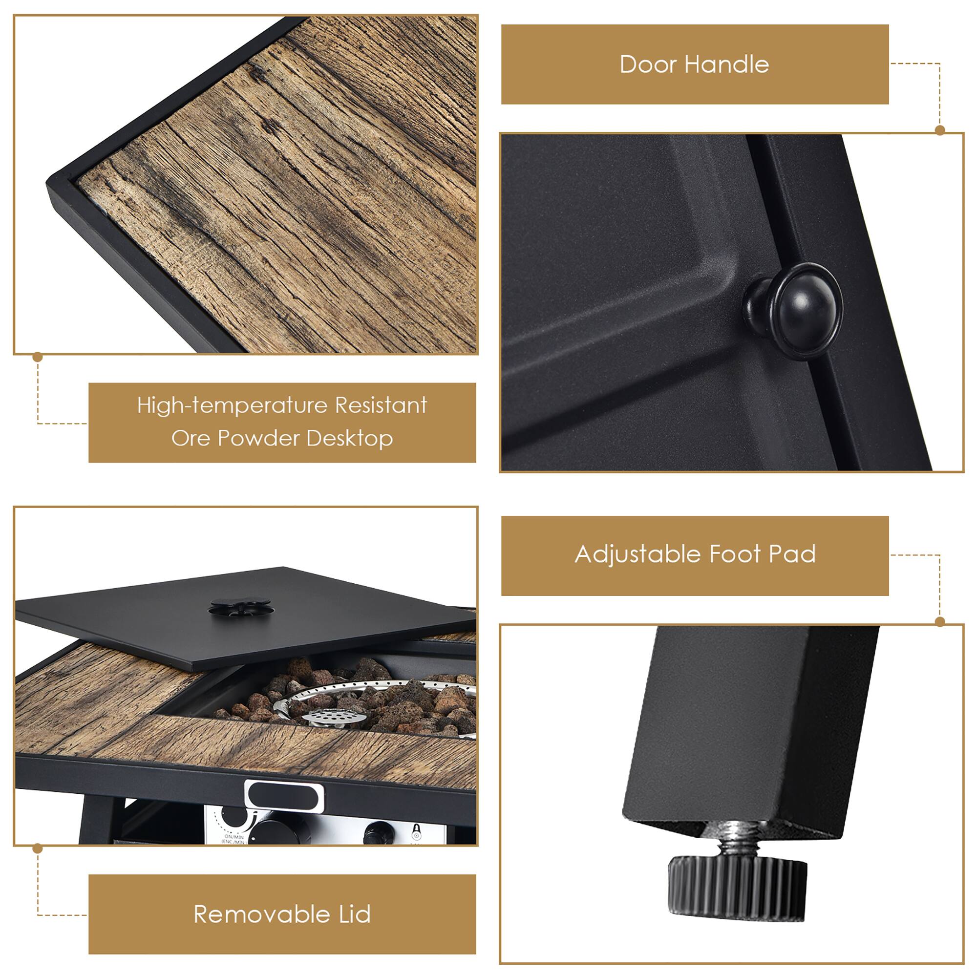 - High-temperature Resistant Ore Powder Desktop
- Door Handle
- Removable Lid
- Adjustable Foot Pad