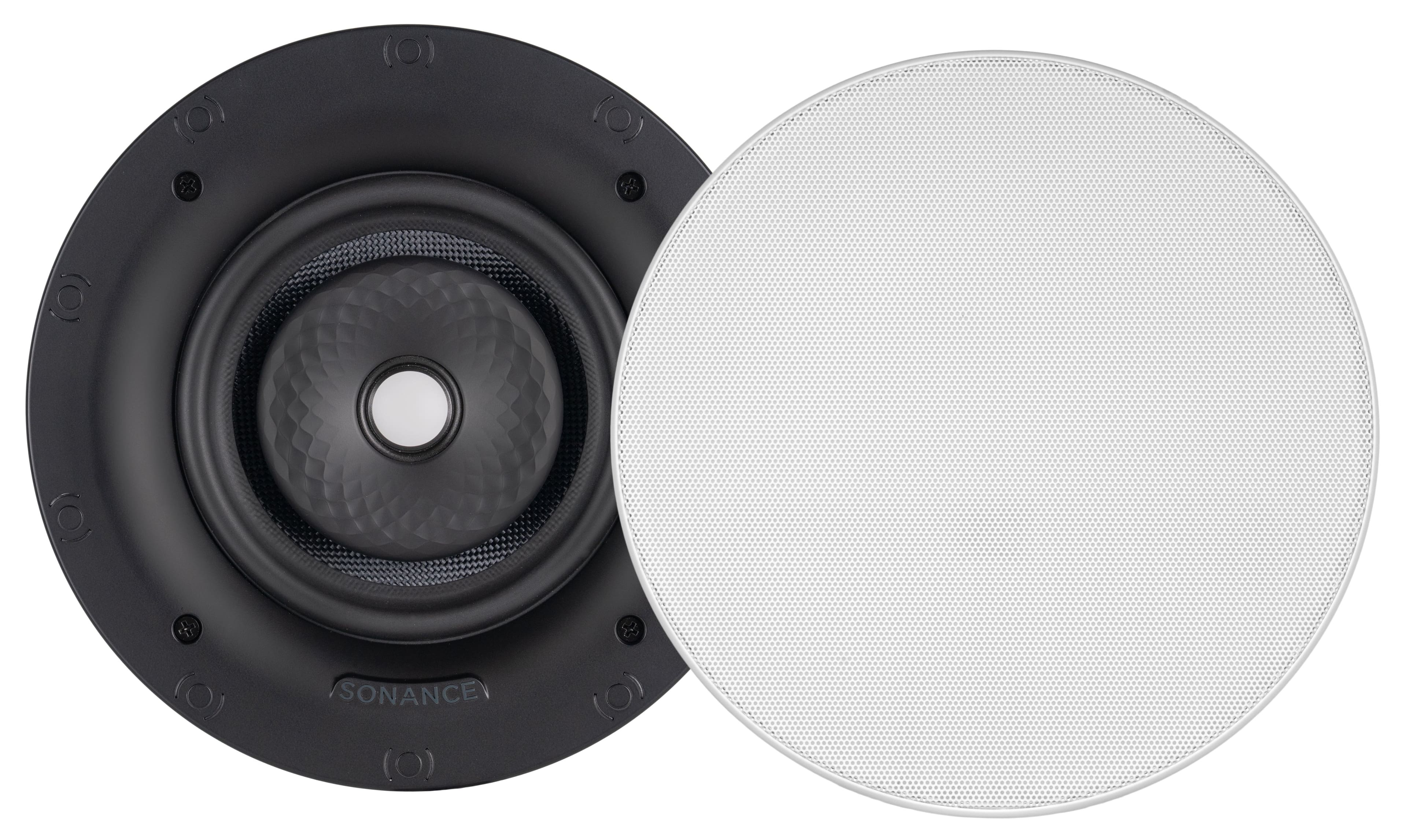 Sonance - VX66R TL SINGLE SPEAKER - Visual Experience Series 6.5" 2-Way Thinline In Ceiling Speaker (Each) - Paintable White - Front_Zoom